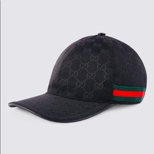 Original GG Canvas Baseball Hat With Web